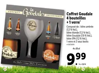 La Goudale Coffret Goudale 4 bouteilles + 1 verre