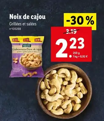 Lidl Alesto Noix de cajou offre