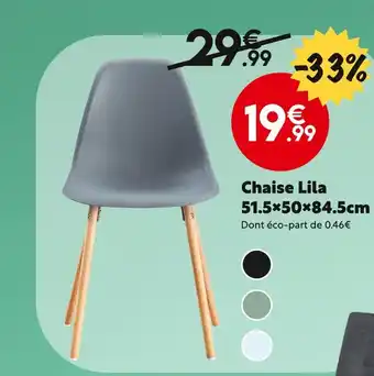 Maxi Bazar Chaise Lila offre