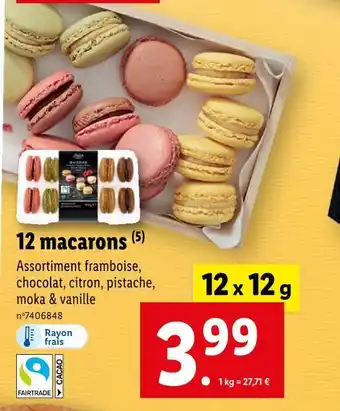 Lidl Deluxe 12 macarons offre