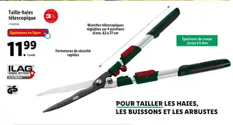 Lidl PARKSIDE Taille-haies télescopique offre