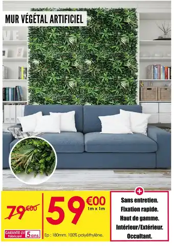 Décor Discount MUR VÉGÉTAL ARTIFICIEL offre