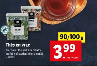Lidl VOYAGE DES SENS Thés en vrac offre