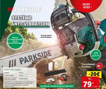 Lidl PARKSIDE Tronçonneuse à essence offre