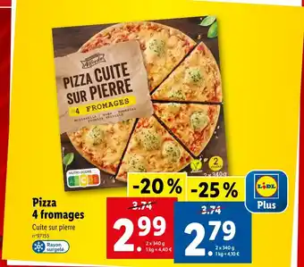 Lidl Trattoria Alfredo Pizza 4 fromages offre