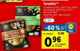 Lidl Toque du Chef Tortellini offre