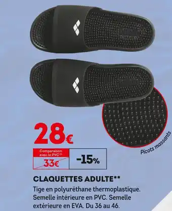 Sport 2000 ARENA CLAQUETTES ADULTE offre