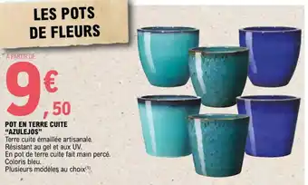 E.Leclerc POT EN TERRE CUITE "AZULEJOS" offre