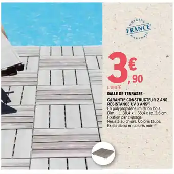 E.Leclerc DALLE DE TERRASSE offre