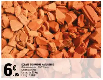 ĂCLATS DE BRIQUE NATURELLE