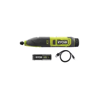 Bricorama Mini-outil multifonction pour bois RYOBI RPC4-120G - 4V - 1 Batterie 2.0Ah - 1 Câble USB C offre