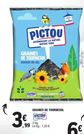 E.Leclerc GRAINES DE TOURNESOL offre