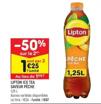Leader Price LIPTON ICE TEA SAVEUR PÊCHE offre