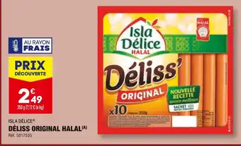 ALDI ISLA DÉLICE DÉLISS ORIGINAL HALAL offre