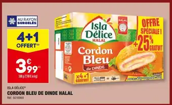 ALDI ISLA DÉLICE CORDON BLEU DE DINDE HALAL offre