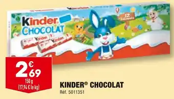 ALDI KINDER KINDER CHOCOLAT offre