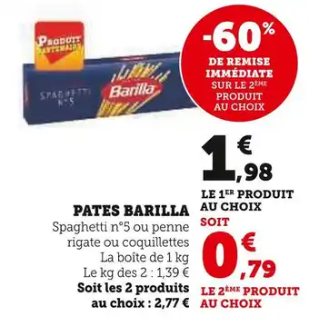 U Express BARILLA PATES offre