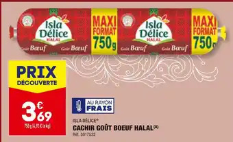 ALDI ISLA DÉLICE CACHIR GOÛT BOEUF HALAL offre