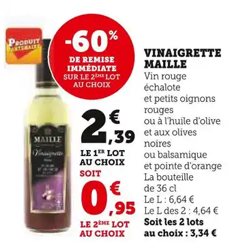 U Express MAILLE VINAIGRETTE offre