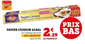 U Express ALBAL PAPIER CUISSON offre