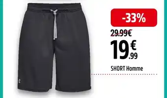 Intersport UNDER ARMOUR SHORT Homme offre