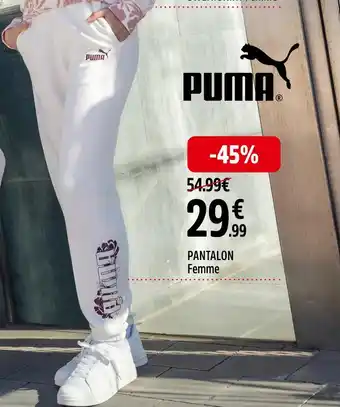 Intersport PUMA PANTALON Femme offre