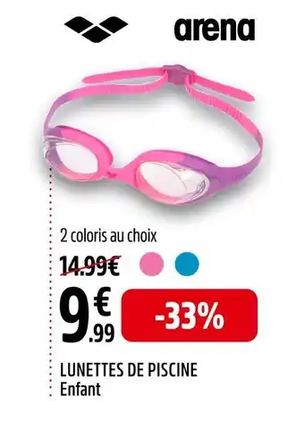 Intersport arena LUNETTES DE PISCINE Enfant offre