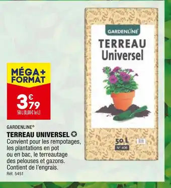 ALDI GARDENLINE TERREAU UNIVERSEL offre