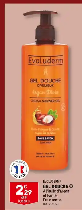 ALDI EVOLUDERM GEL DOUCHE offre