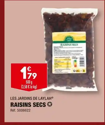 ALDI LES JARDINS DE LAYLAH RAISINS SECS offre