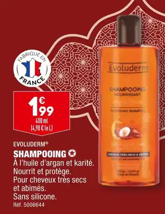 ALDI EVOLUDERM SHAMPOOING offre
