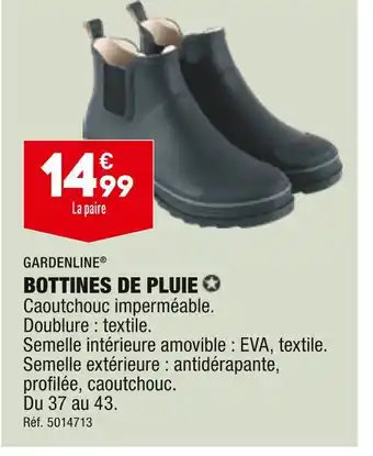 GARDENLINE BOTTINES DE PLUIE