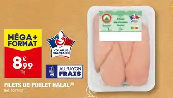 ALDI FILETS DE POULET HALAL offre