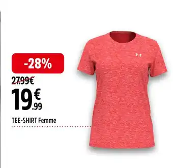 Intersport UNDER ARMOUR TEE-SHIRT Femme offre
