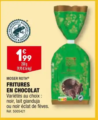 ALDI MOSER ROTH FRITURES EN CHOCOLAT offre
