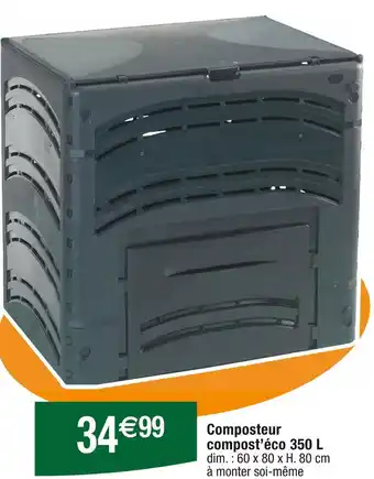 Cora x Carrefour Composteur compost’éco 350 L offre
