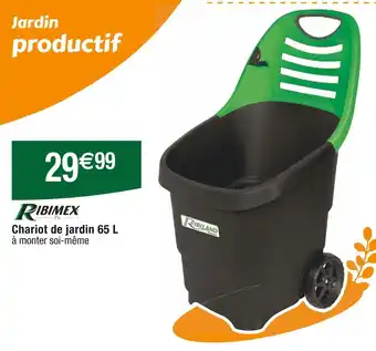Cora x Carrefour RIBIMEX Chariot de jardin 65 L offre