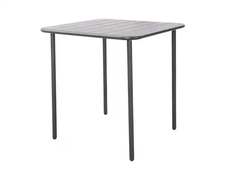 Promo Table de jardin Café carré gris / argent 4 personnes chez Weldom