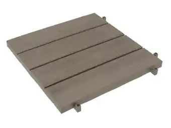 Weldom Dalle clipsable polypropylène EASY brun taupe N°3 38 x 38 cm Ep. 25 mm offre