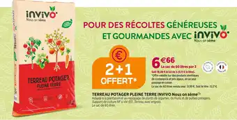 Delbard INVIVO Nous on sème TERREAU POTAGER PLEINE TERRE(1) offre