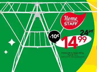 Stokomani Home STAFF ÉTENDOIR À LINGE MÉTAL offre