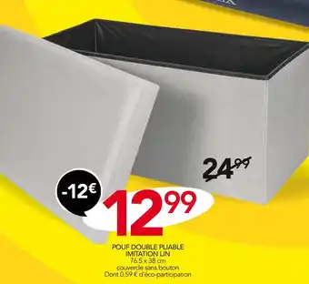 Stokomani Declic'home POUF DOUBLE PLIABLE offre