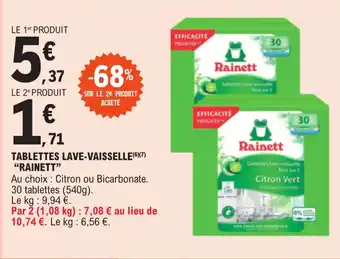 TABLETTES LAVE-VAISSELLE(6)(7) "RAINETT"