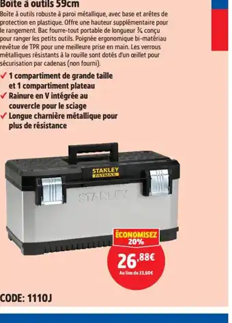 Screwfix Boîte à outils 59cm offre