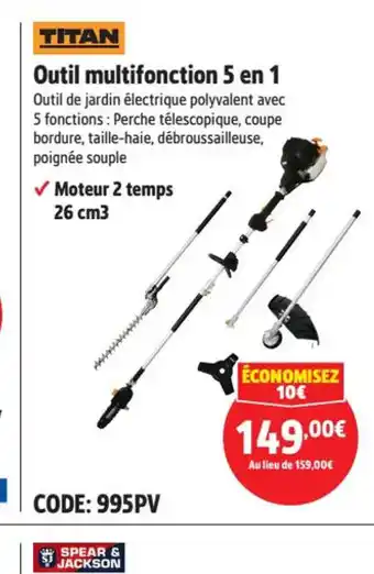 Outil multifonction 5 en 1