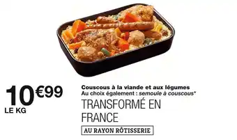 Monoprix Couscous à la viande et aux légumes offre