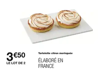 Monoprix Tartelette citron meringuée offre