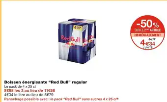 Monoprix Red Bull Boisson énergisante regular offre