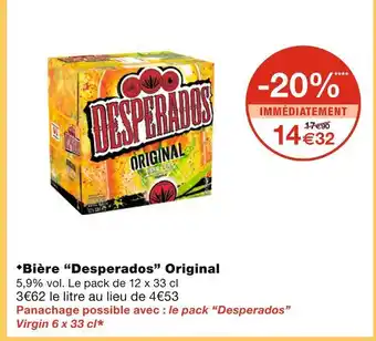 Monoprix Desperados Bière Original offre