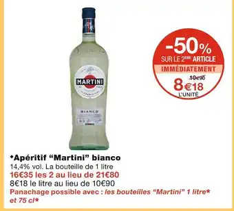 Monoprix Martini Apéritif bianco offre